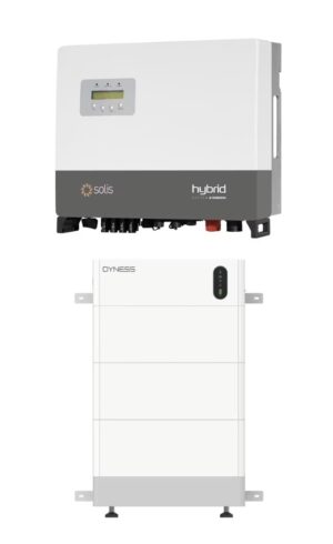 DYNESS TOWER PRO TP7 7.68KWH + SOLIS RHI 6 KW HYBRIDI INVERTTERI